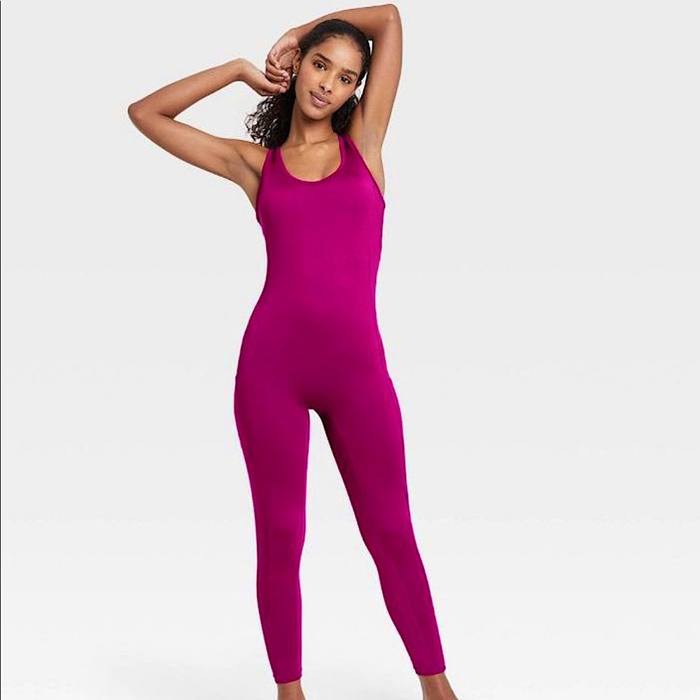 J. Dow Fitness/Target Raspberry Pink Bodysuit Jumpsuit